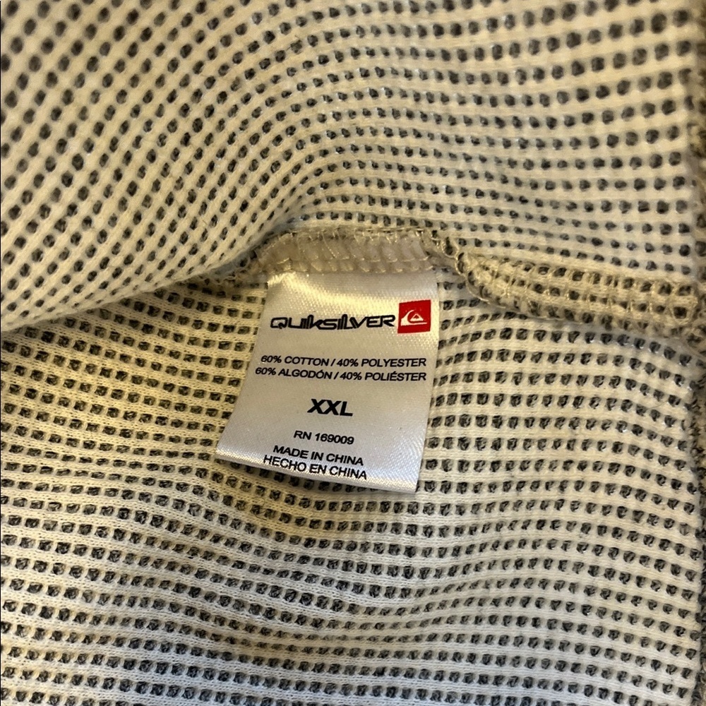 Quiksilver Light Gray Hooded Long Sleeve Pullover - Picture 6 of 10